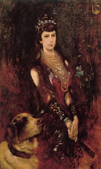 Anton Romako Portrait of Empress Elisabeth France oil painting art